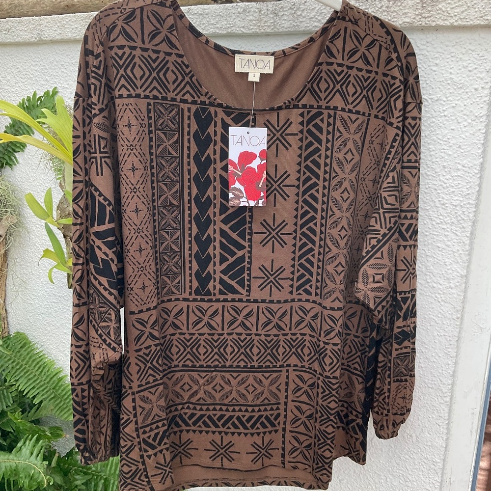 NWT TANOA Brown Women’s Top